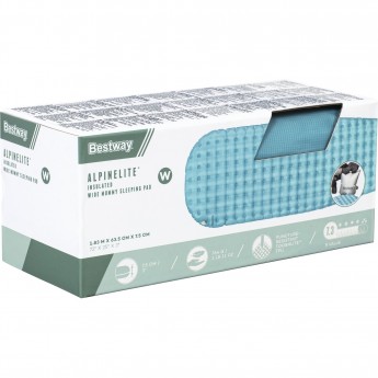 Надувной спальный коврик каремат BESTWAY ALPINELITE INSULATED WIDE MUMMY 69613 183x63.5x7.5 см Надувной спальный коврик каремат BESTWAY ALPINELITE INSULATED WIDE MUMMY 69613 183x63.5x7.5 см